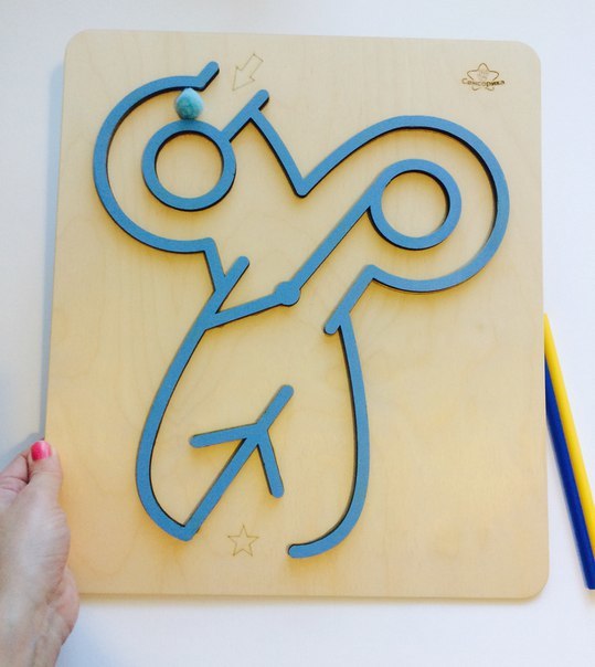 Логопедический лабиринт "Ножницы"