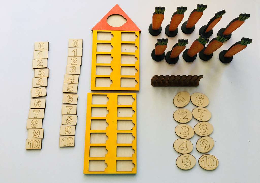 Состав числа первого десятка «Морковки»