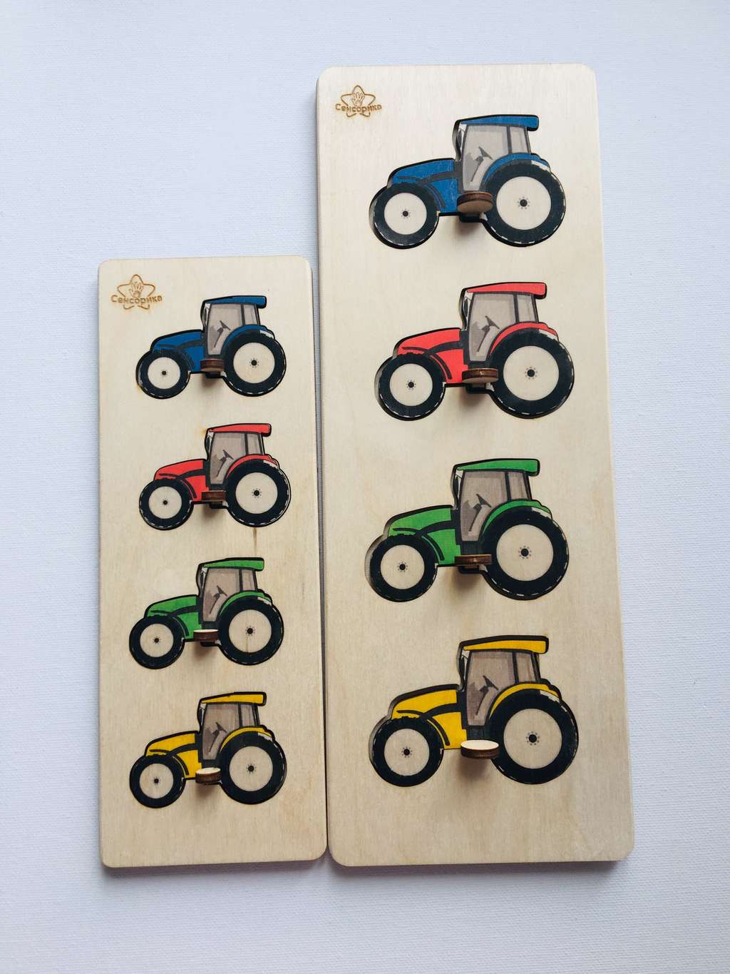 Вкладыши цвет и размер « Трактор»