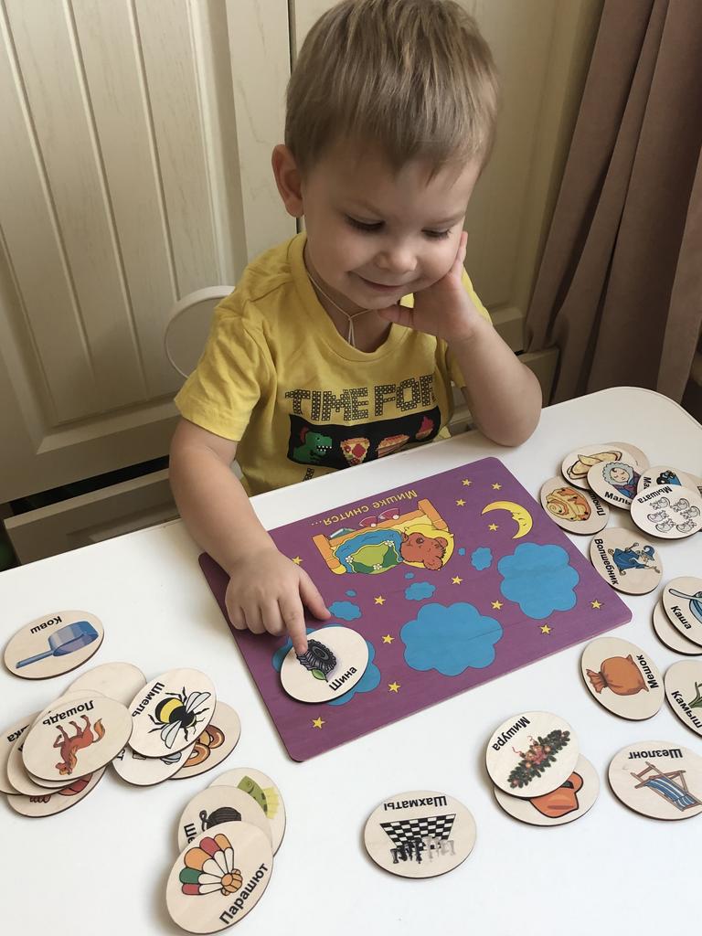 Логопедические игры для детей/ Автоматизация звука Ш дифференциация С-Ш/ фразовый конструктор для развития и запуска речи, СенсорикаГейм