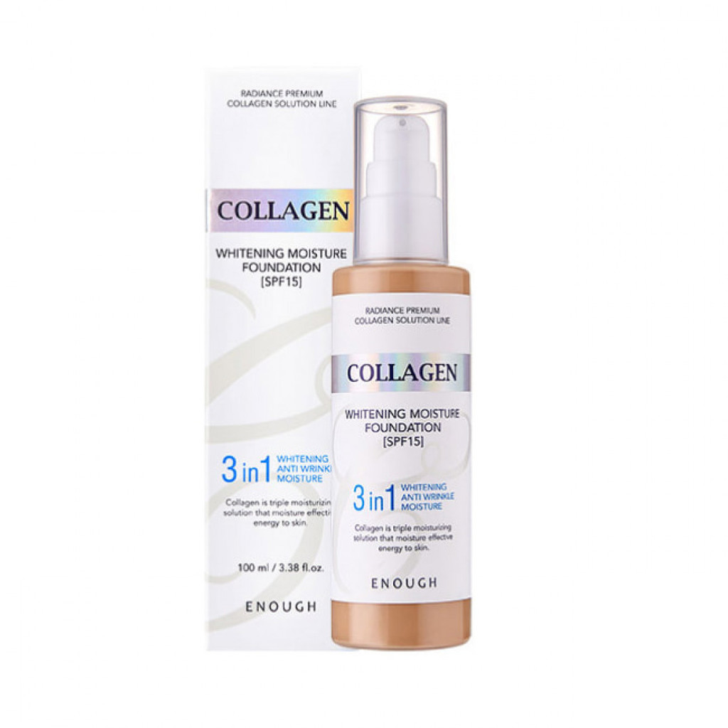 Тональный крем с коллагеном 3 в 1 Enough Collagen Whitening Moisture Foundation SPF 15