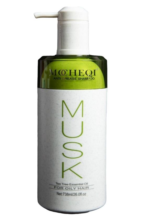 Шампунь для волос Mocheqi musk tea tree essential oil для склонных к жирности