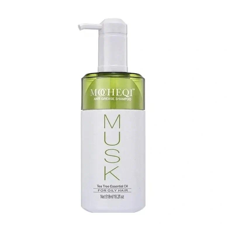 Шампунь Mocheqi musk tea tree essential oil для склонных к жирности волос и объема