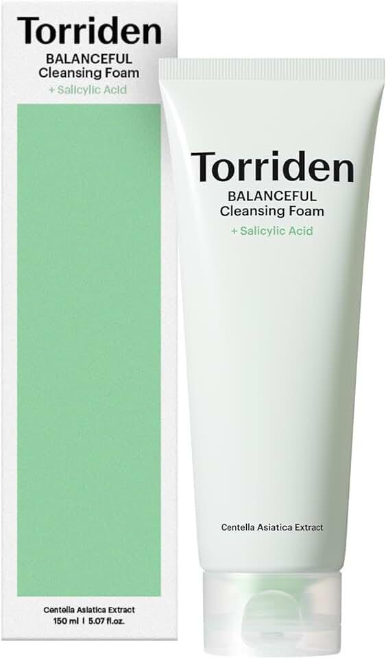 Пенка для очищения пор с салициловой кислотой Torriden Balanceful Cica Pore Cleansing Foam, 150 мл