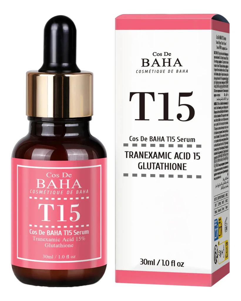 Сыворотка для лица Cos De Baha T15 с 15% транексамовой кислотой T15 Serum 30ml