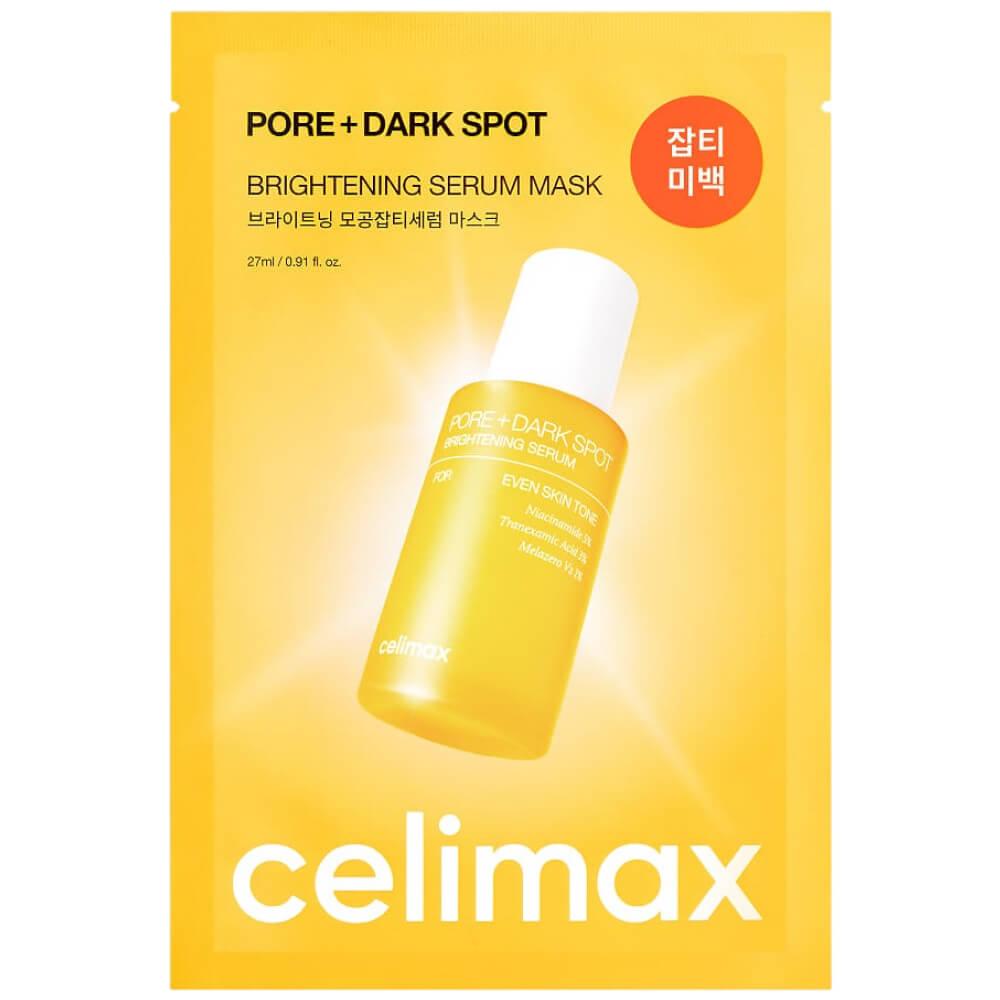 Тканевая маска для выравнивания тона и рельефа кожи Celimax Pore+Dark Spot Brightening Serum Mask