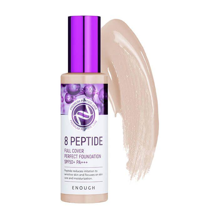 Тональный крем с пептидами Enough 8 Peptide Full Cover Perfect Foundation SPF50+ PA+++ 100 г
