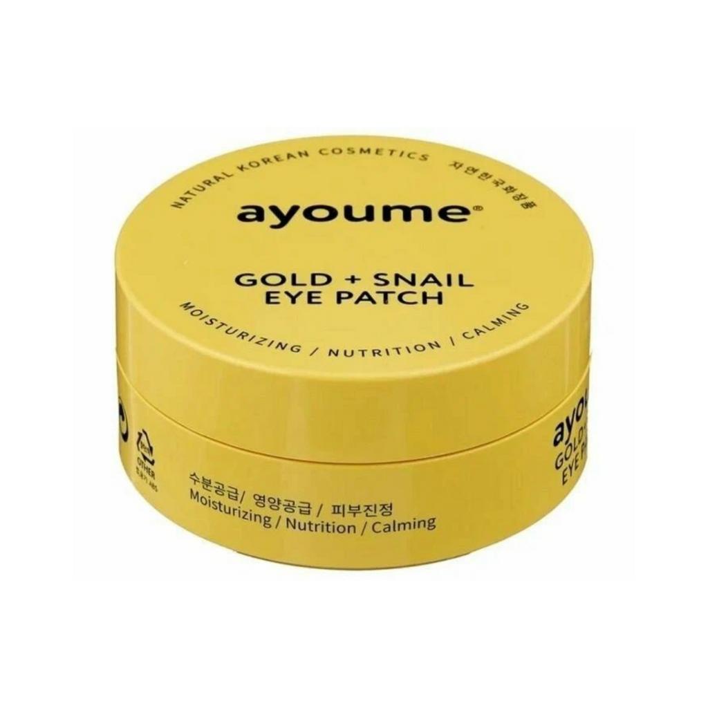 Гидрогелевые патчи для глаз Ayoume Gold+Snail Eye Patch 60 шт