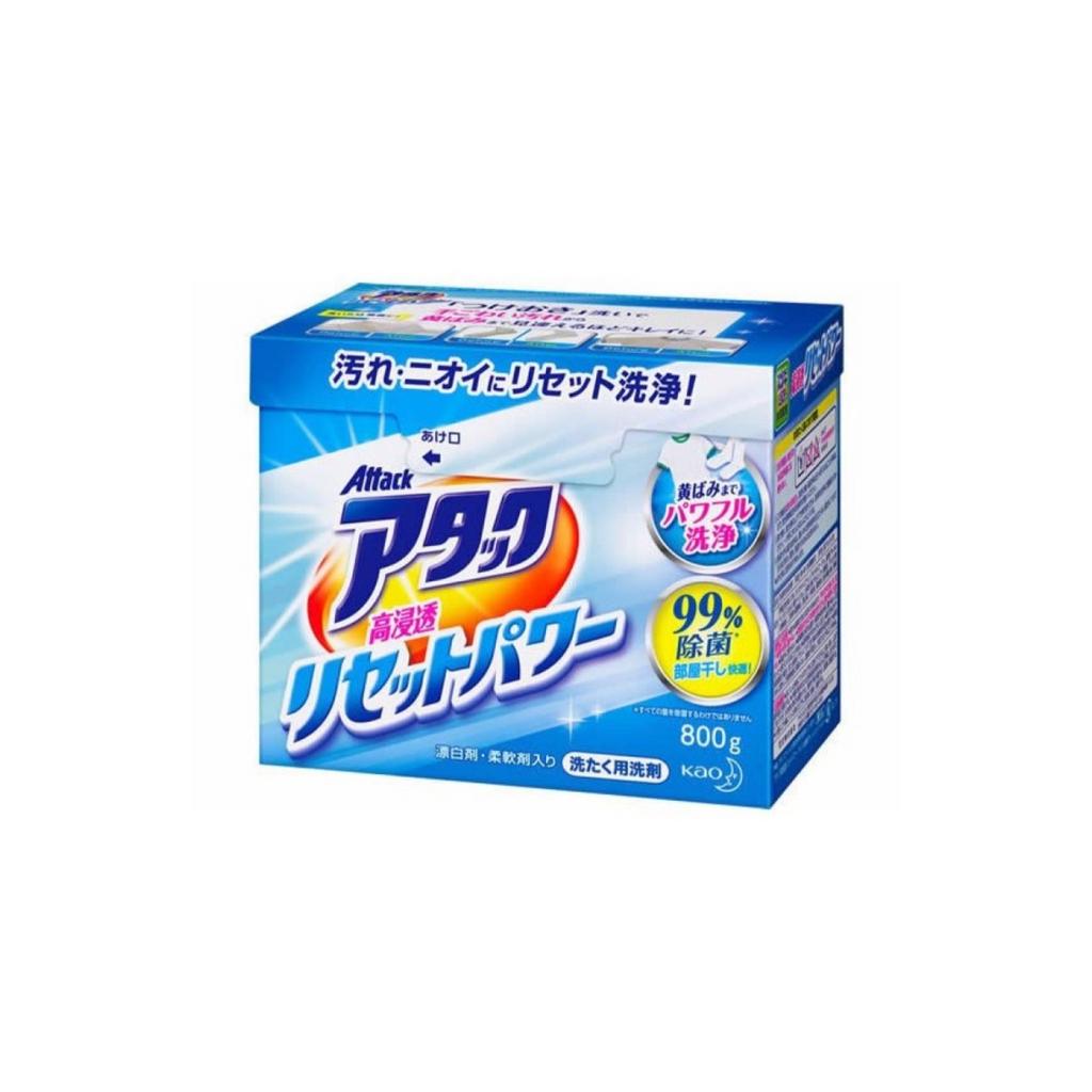 Высокоэффективный стиральный порошок антибакт эф-т Kao Attack Power 800 гр