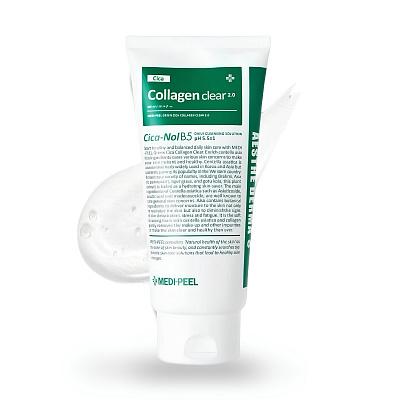 MEDIPEEL⁺ Green Cica Collagen Clear 2.0 (300ml) Успокаивающая очищающая гель-пенка