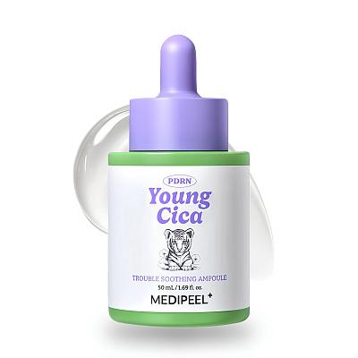 MEDIPEEL⁺ Young Cica PDRN Trouble Soothing Ampoule (50ml) Смягчающая ампула для чувствительной кожи