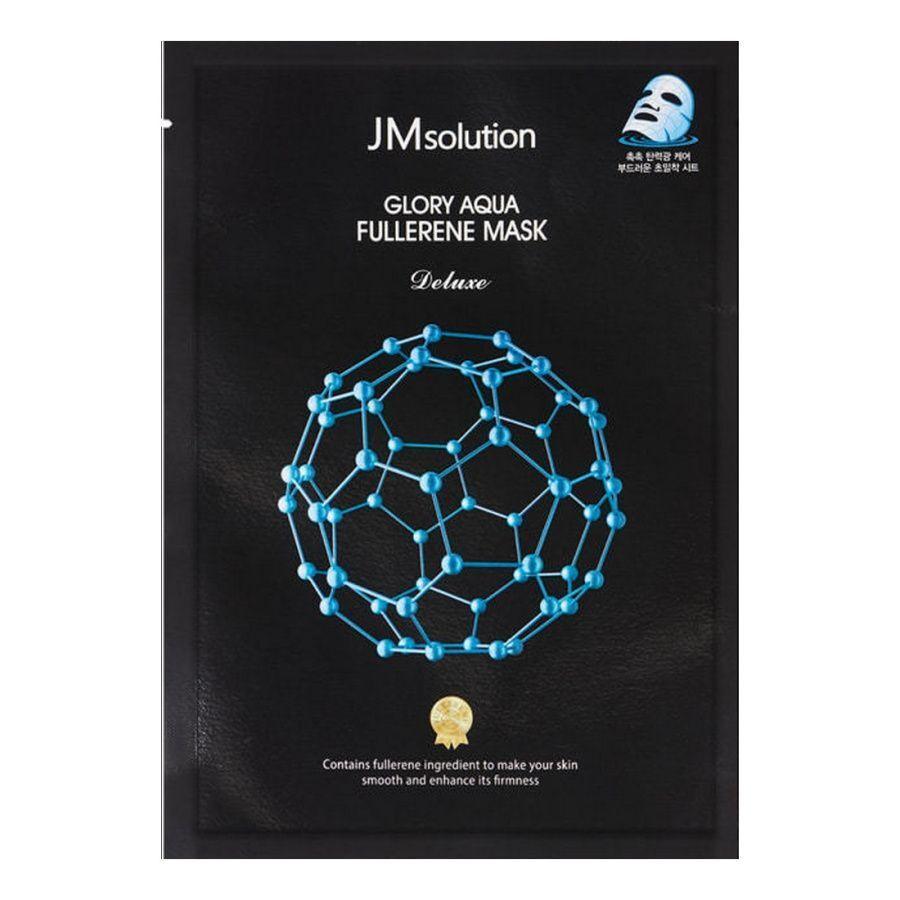 Тканевая маска с фуллереном и пептидами для гладкой и упругой кожи GLORY AQUA FULLERENE MASK DELUXE