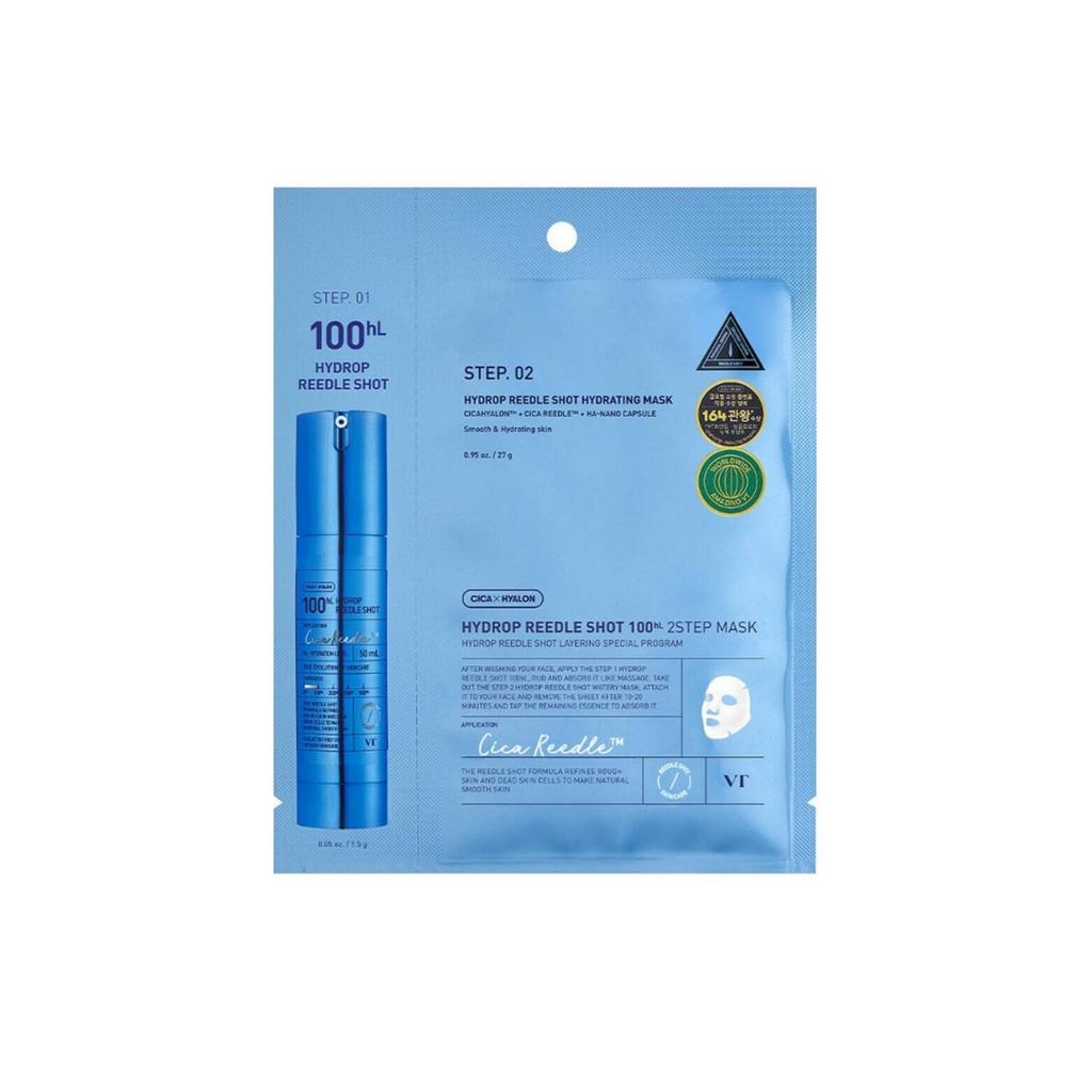 Тканевая  маска с микроиглами VT Cosmetics Hydrop Reedle Shot 100 HL 2Step Mask