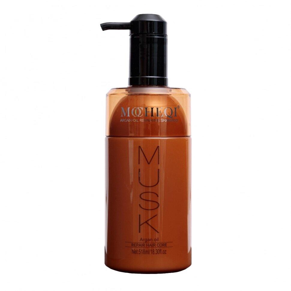 Шампунь для волос Mocheqi musk Argan Oil реконструирующий 518 мл