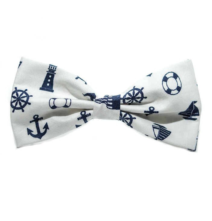 Бабочка на ошейник "Морячок"