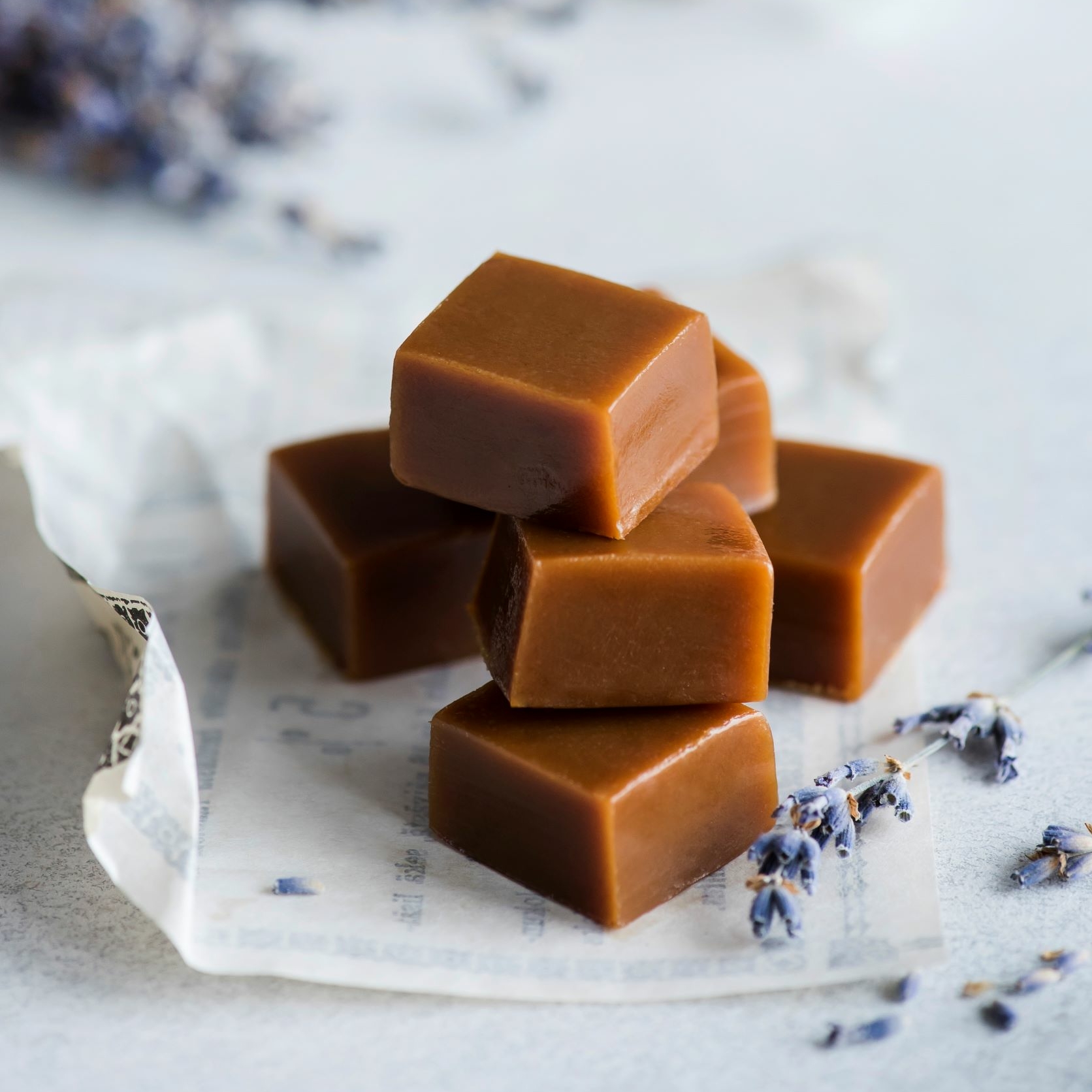 ириски с лавандой, 10 шт, 120 г