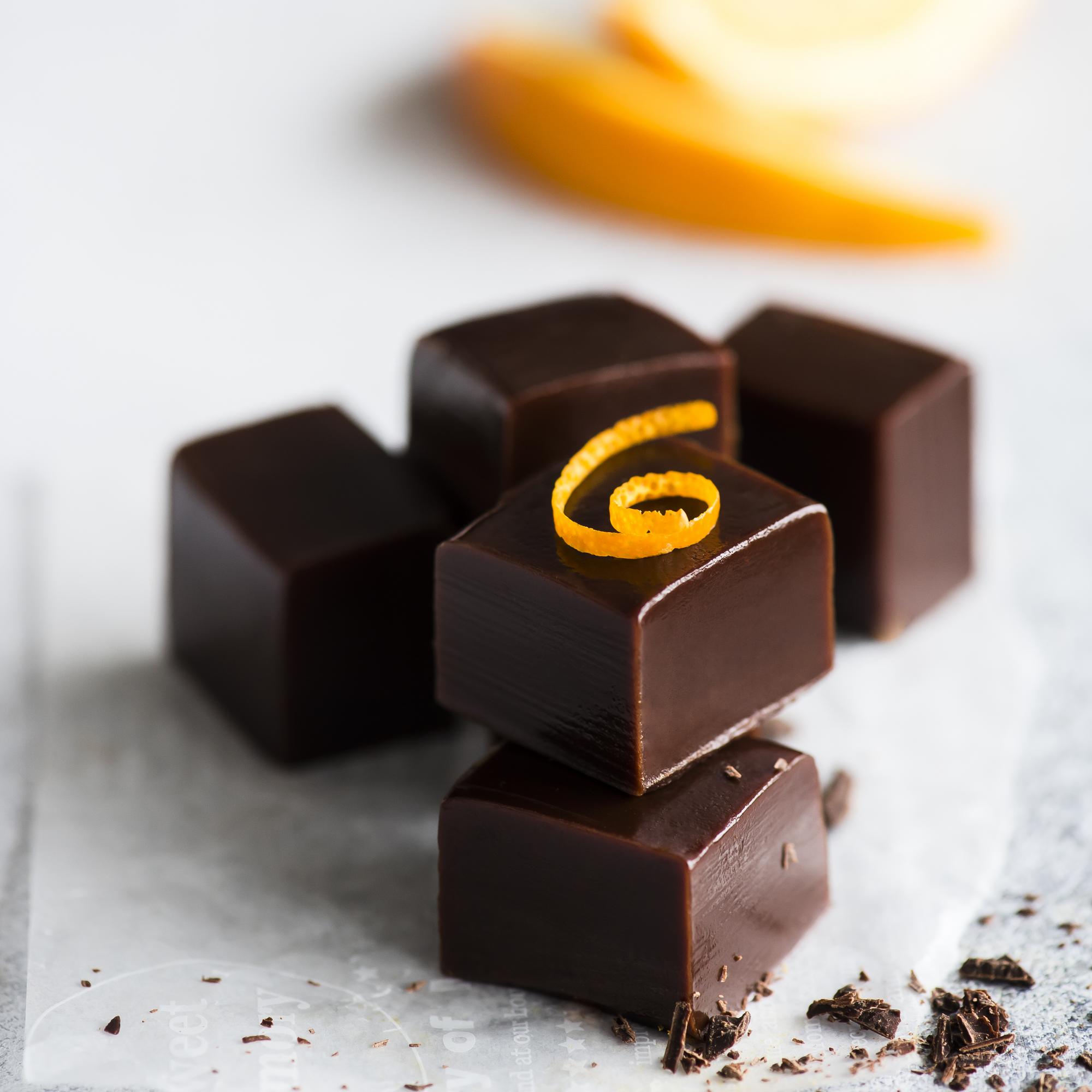 ириски с шоколадом и апельсином, 10 шт, 120 г