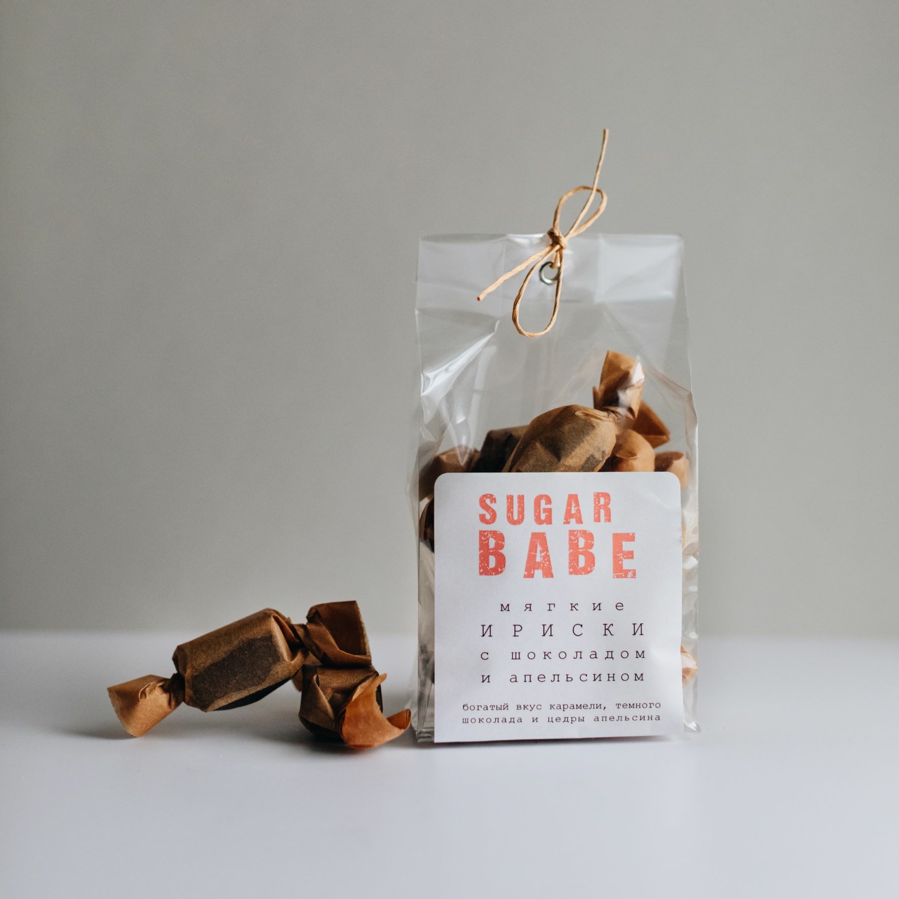 ириски с шоколадом и апельсином, 10 шт, 120 г