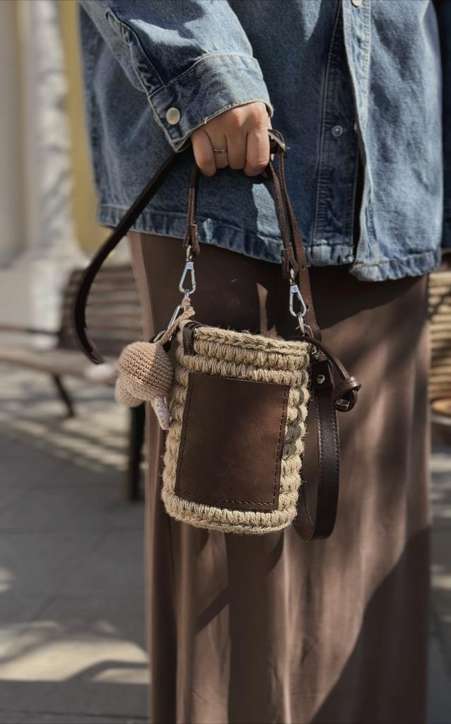 Сумка Торба мини с кармашком