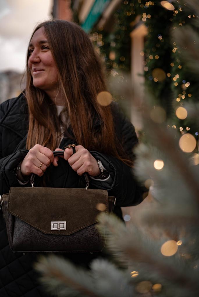 Сумка Сити  Шоколад с олива