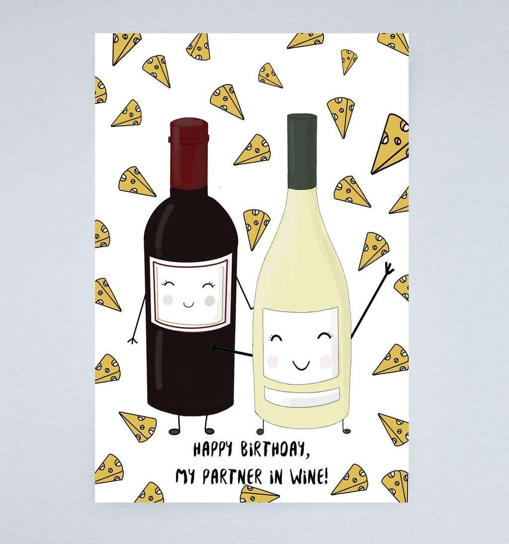 Открытка "Partner in wine"
