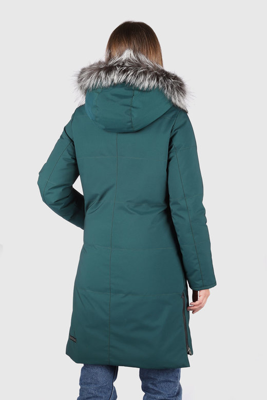 Пуховое пальто LAPLANGER  Скандия зеленая
