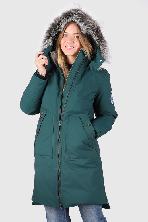 Пуховое пальто LAPLANGER  Скандия зеленая