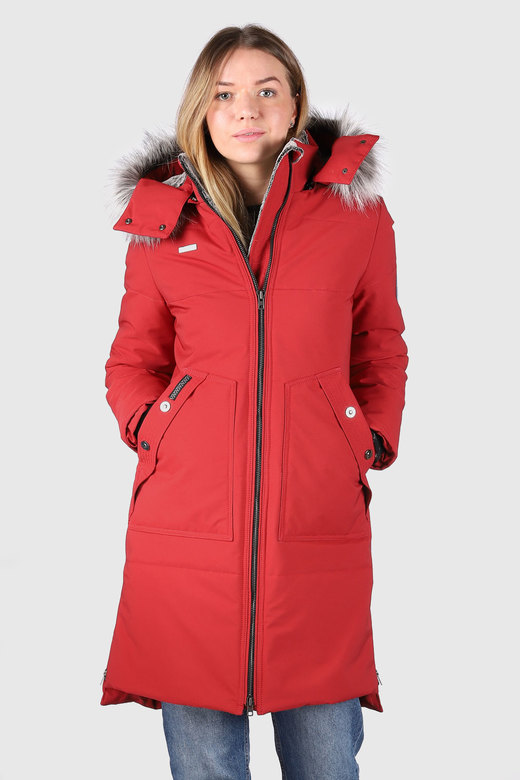 Пуховое пальто LAPLANGER  Скандия красная