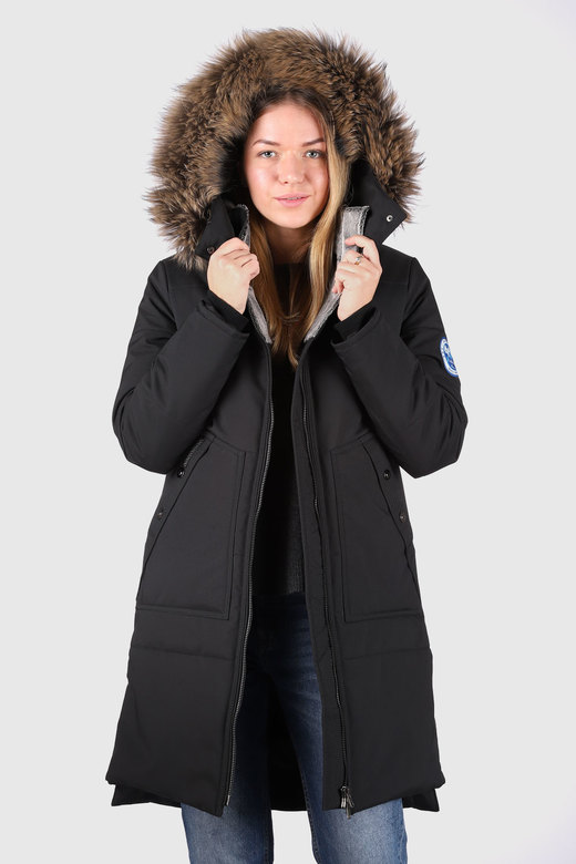 Пуховое пальто LAPLANGER  Скандия черная