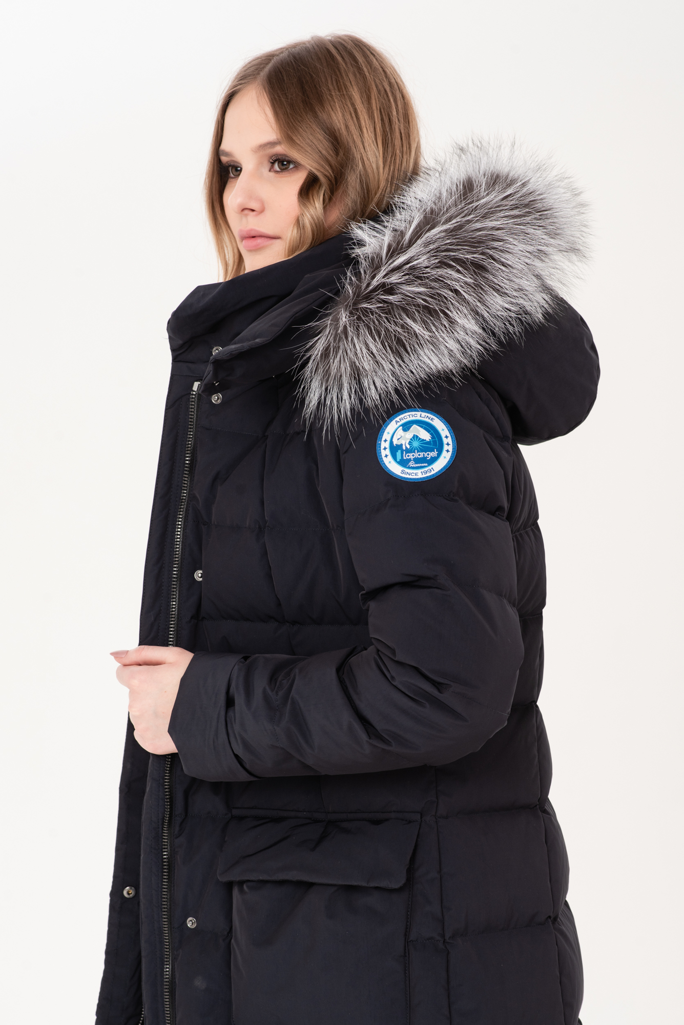 Пуховое пальто LAPLANGER Иматра синее