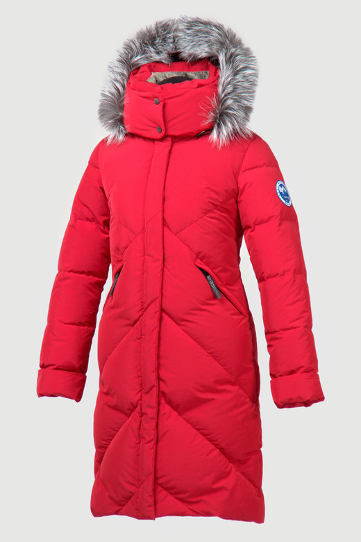 Пуховое пальто LAPLANGER Лахти красное