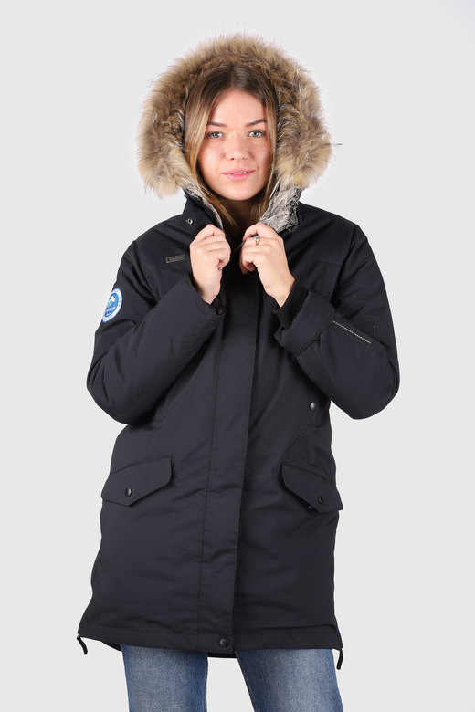 Пуховая парка LAPLANGER Хельга синяя