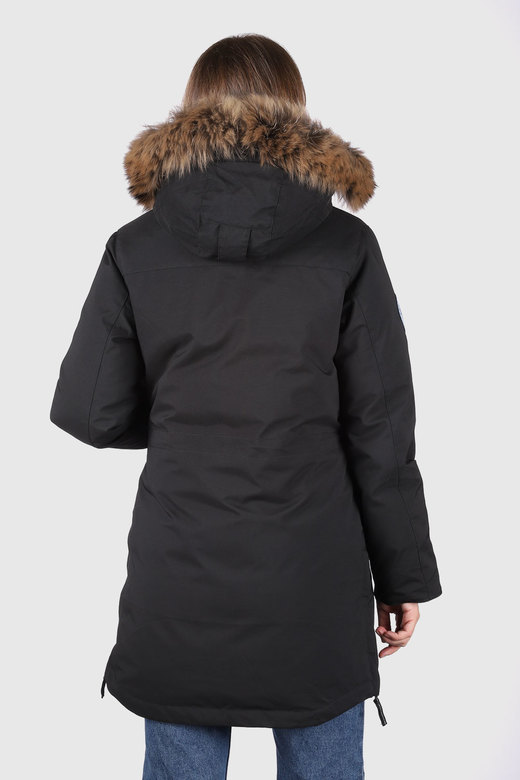 Пуховая парка LAPLANGER Хельга черная