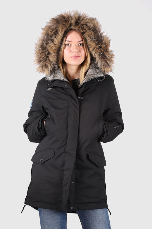 Пуховая парка LAPLANGER Хельга черная