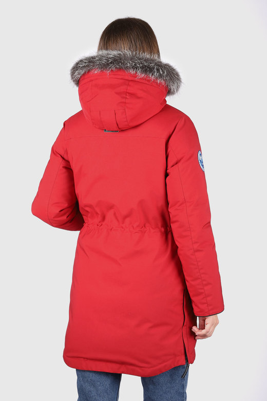 Пуховая парка LAPLANGER Хельга красная