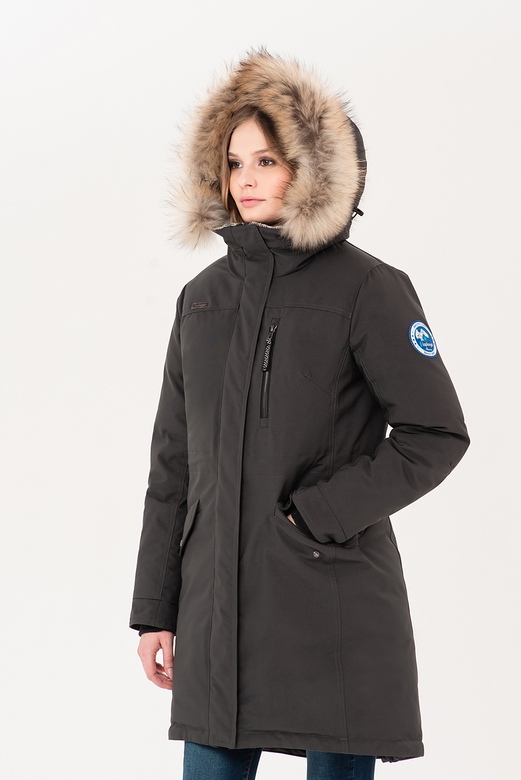 Пуховое пальто LAPLANGER Парка чёрная