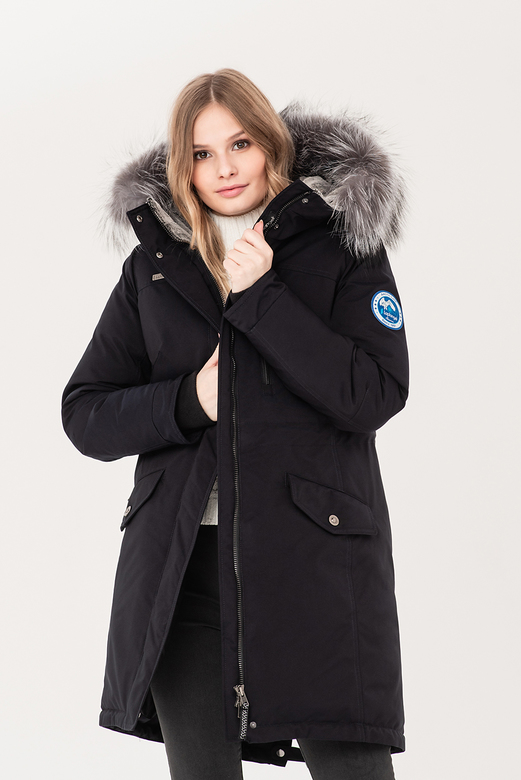 Пуховое пальто LAPLANGER Парка синяя