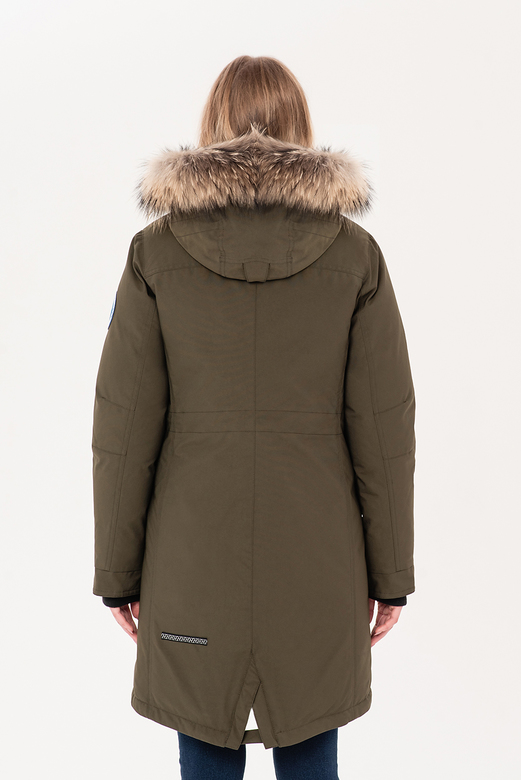 Пуховое пальто LAPLANGER Парка олива
