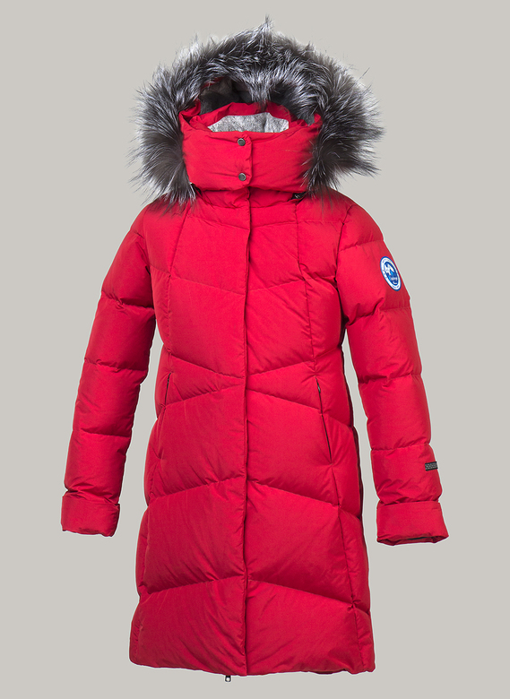 Пуховое пальто LAPLANGER Ирика красное