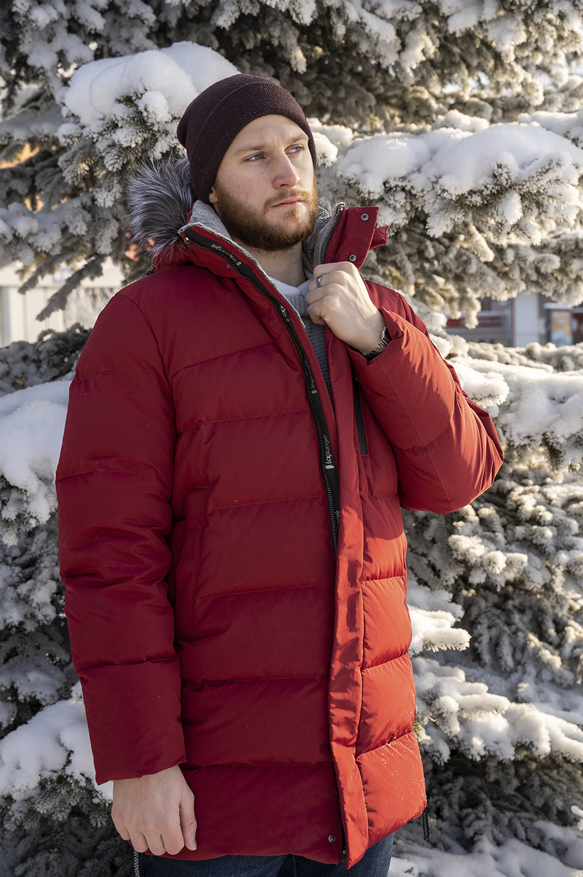 Куртка пуховая LAPLANGER Норман красная