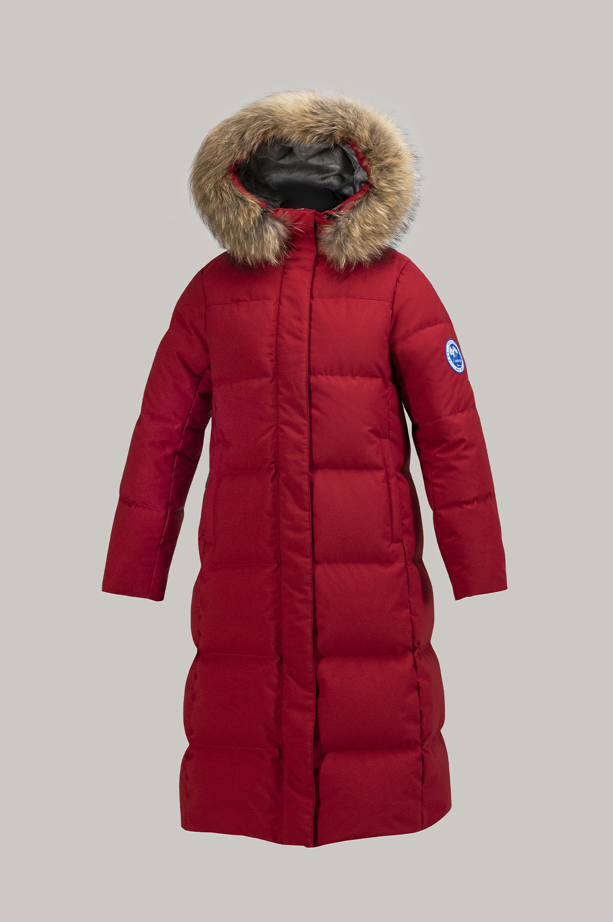 Пуховое пальто LAPLANGER Рукка красное