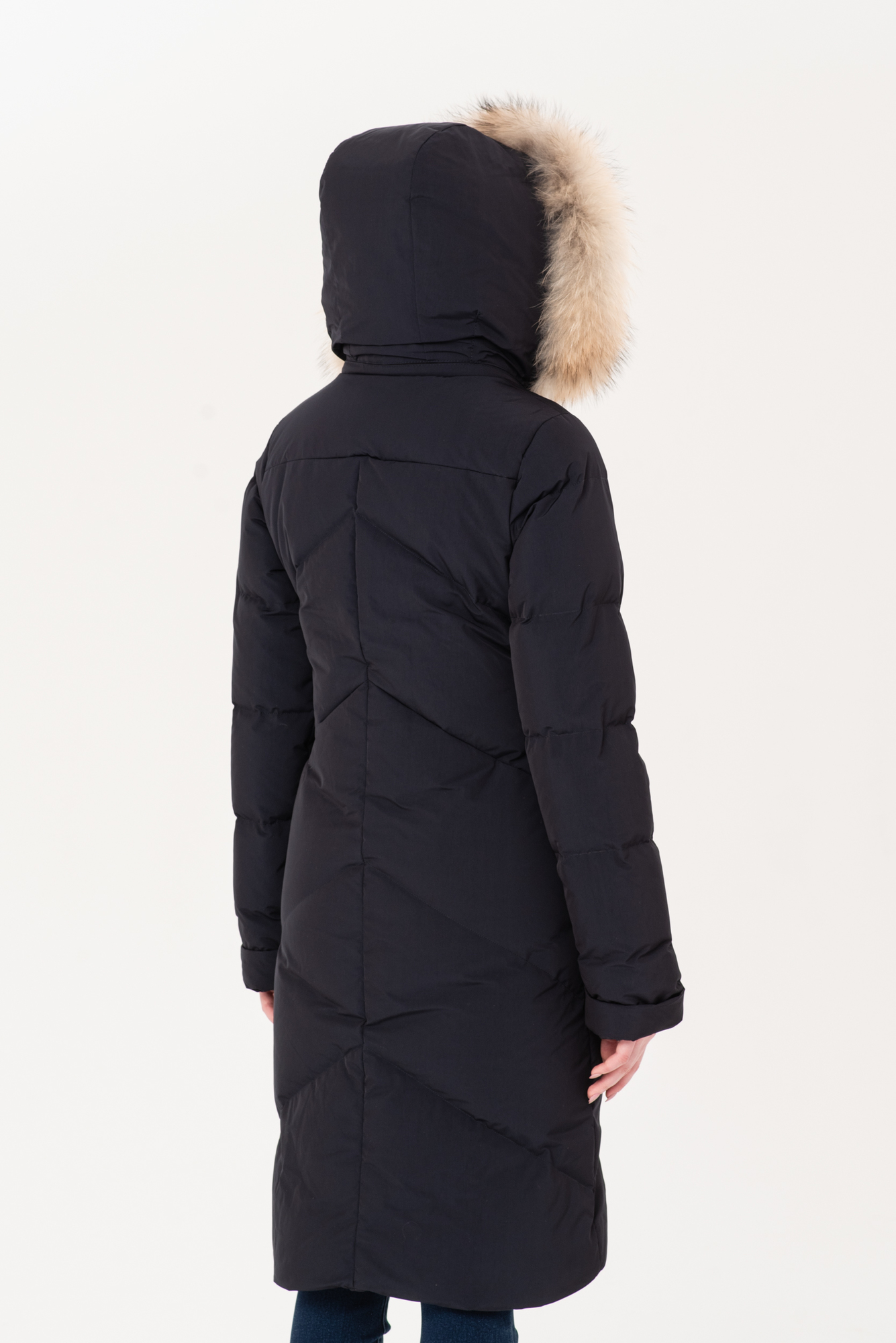 Пуховое пальто LAPLANGER Лахти тёмно-синий