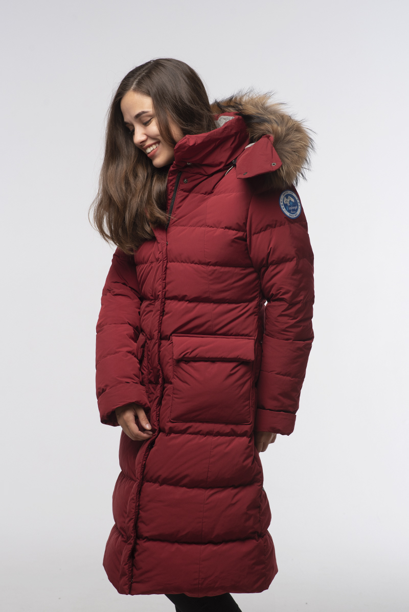 Пуховое пальто LAPLANGER Иматра винный