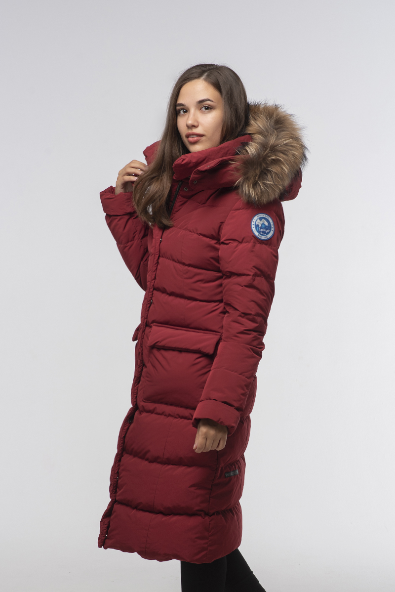 Пуховое пальто LAPLANGER Иматра винный