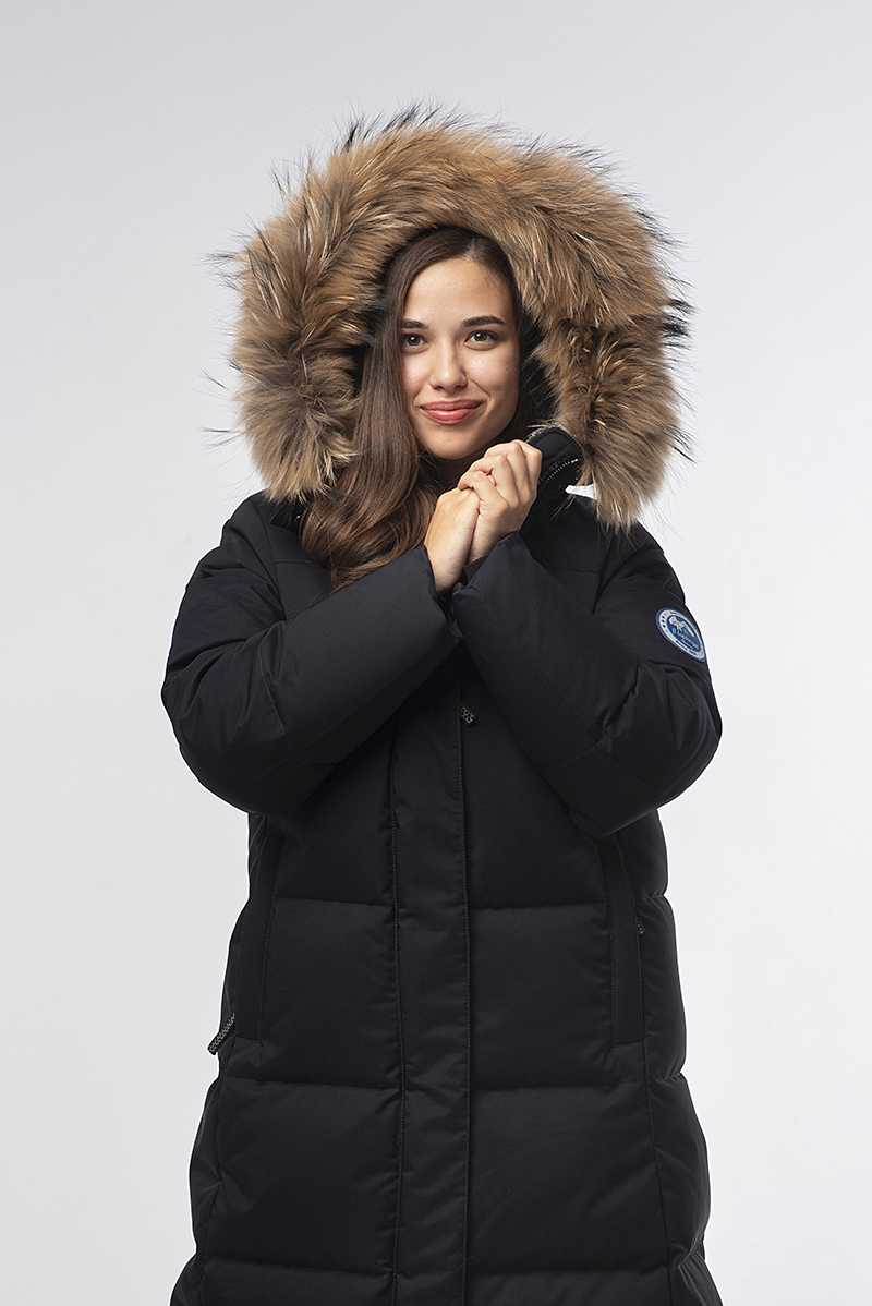 Пуховое пальто LAPLANGER Рукка тёмно-синее