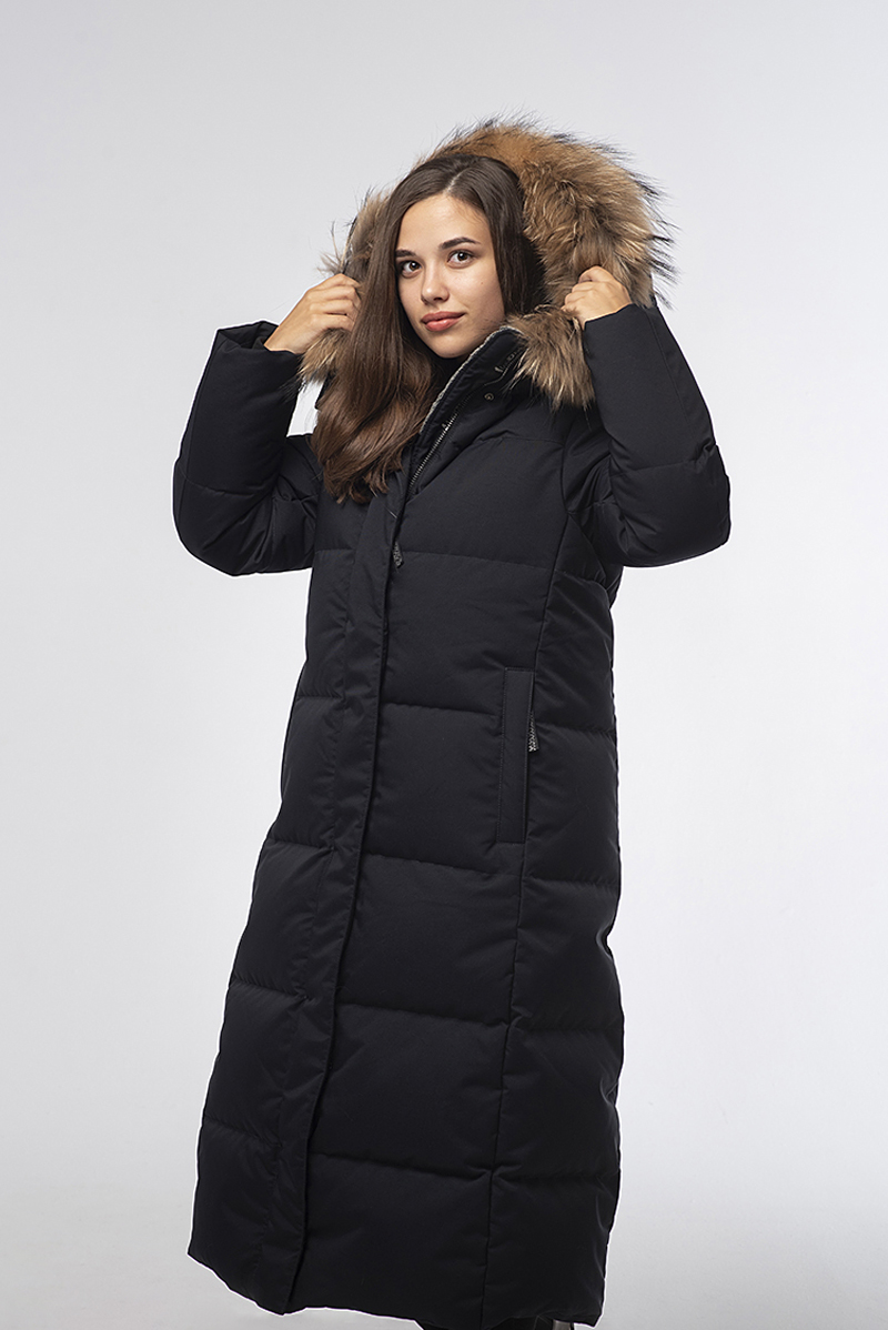 Пуховое пальто LAPLANGER Рукка тёмно-синее