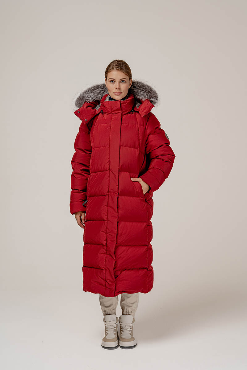 Пуховое пальто LAPLANGER Глория Top Arctic Goose винное