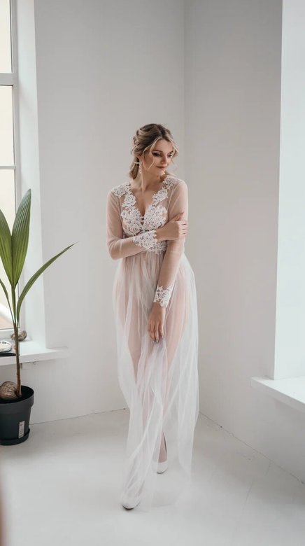 Будуарное платье F209