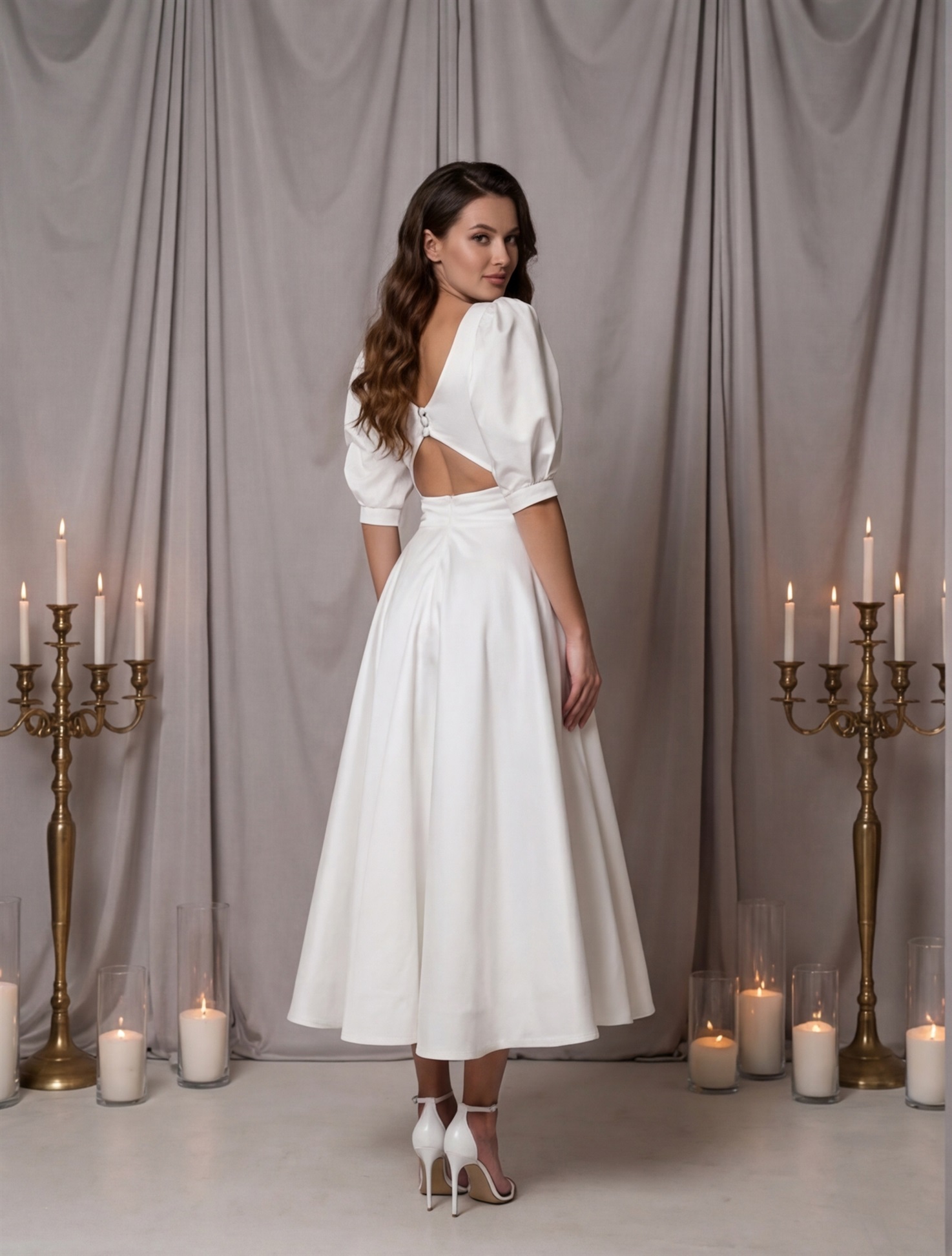 Свадебное платье Элли миди-2