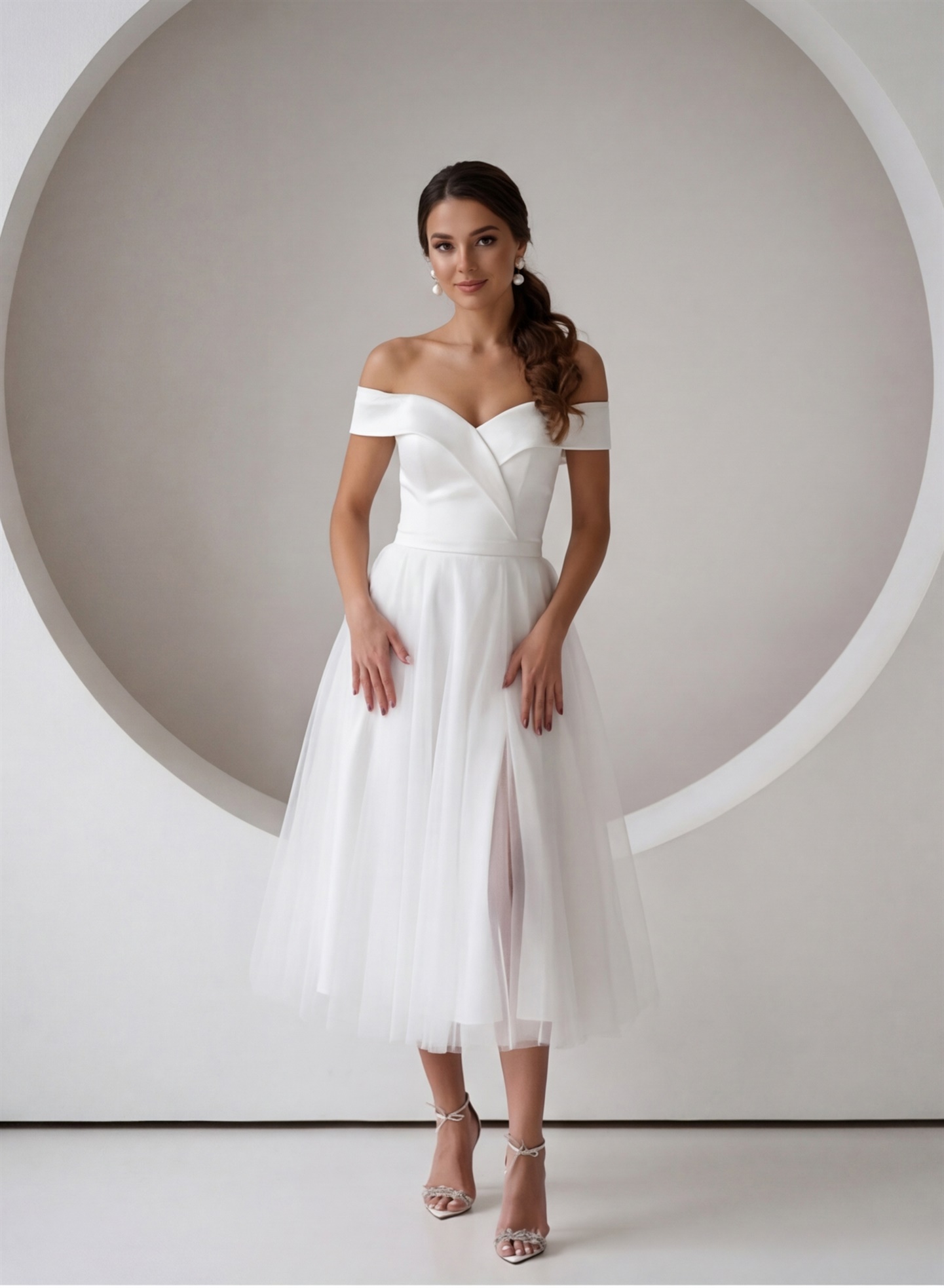 Свадебное платье Кристэн миди